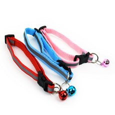 꿈꾸는비 고양이 방울 목줄 가벼운고양이방울목줄, 빨강