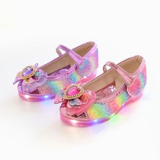 레비스풋 리틀쥬 레인보우하트 유아동 키즈 주니어 여아LED구두