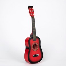 23寸兒童吉他玩具女男孩初學者高級感吉它樂器可彈奏音樂送人禮物, 1個, 21寸大紅