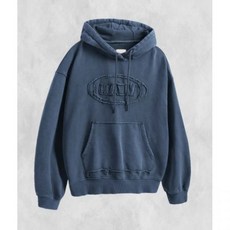 디미트리블랙 VLAD 컷오프 아플리케 후드 티셔츠_네이비 252182