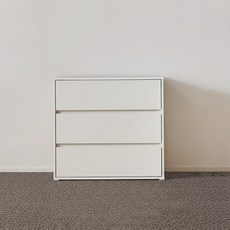 동서가구 블록 서랍장 800, 화이트, 3단