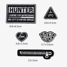 패딩 구멍 패치 스키복 리폼 수선테이프 옷수선, 1개, 5개 세트 6