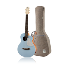 aNueNue MC10-BA 民謠吉他 木吉他 旅行吉他 面單板 附原廠外袋, 藍色, 1個, MC10