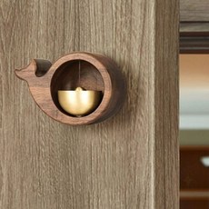 현관문 자석 도어벨 원목 나무 벽걸이 알림종 인테리어 장식 집들이 선물 풍경, 상세페이지 참조