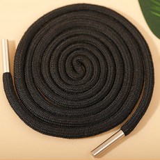 원형 후드끈 후드티 바지 허리 면끈 스트링 철팁, 5mm X 1.3m 02315GA