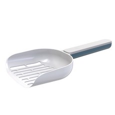 分篩貓砂鏟 - 細孔豆腐砂/礦砂適用, 藍白色, 1個