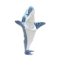 鯊魚睡毯 - 柔軟親膚 可愛造型 多功能用途