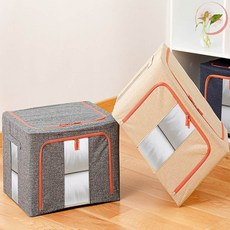 랄라온 수납박스 옷보관함, 베이지 100L, 1