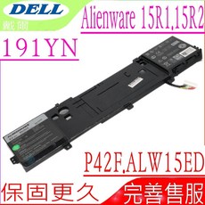DELL 戴爾 191YN 電池 適用於外星人 ALW15ED-2828 ALW15ED-1728 0191YN, 1個, 戴爾電池 保固一年一個月