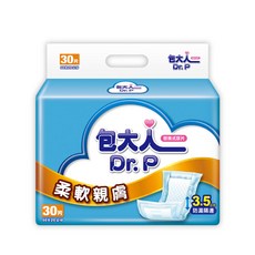 包大人 柔軟親膚替換式尿片, 大的, 1箱, 180片