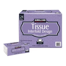 KIRKLAND Signature 抽取式衛生紙 Interfold Design 3-PLY, 1套, 24個裝