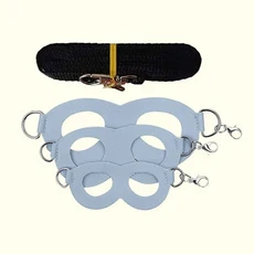 4개/대 Sugar Quoll 하네스 + 가죽 끈 세트 애완 동물 작은 동물을위한 탈출 방지 조절 칼라 햄스터 Glide, 04 Blue