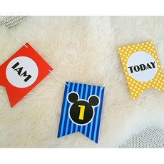 생일파티 각종모임 기념일 액세서리 가랜드 모음1 (2개입), 2개, 옵션7-1