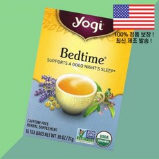 요기 차 베드타임 카페인 프리 티백 16개 0.85온스 24g Yogi Tea Bedtime Caffeine Free 16 Bags .85oz, 1