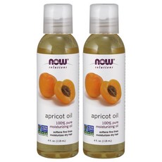나우푸드 살구 오일 퓨어 모이스처라이징, 118ml, 2개