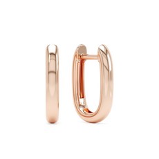 러브 14K 로즈 골드 올데이 후프 이어링