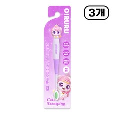 캐치티니핑 피규어 칫솔, 아름핑, 3개, 1개입