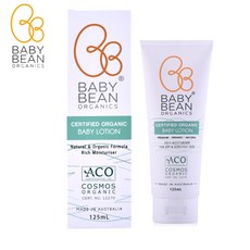 Baby Bean Organics 嬰兒潤膚乳 滋潤保濕 適用乾燥敏感肌 澳洲製造 125ml, 1個