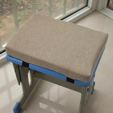 메모리폼 시트 쿠션 코튼 사무실 의자 패드 스툴 직사각형 엉덩이 모던 심플 스타일 홈 데코, D. 얕은 카키