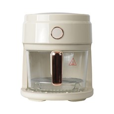 독일 2배 가열 더블히팅 에어프라이어 글라스 에어프라이기 3.5L, 아이보리
