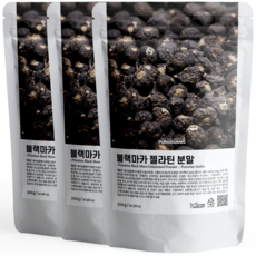 푸로가닉 페루 블랙마카 젤라틴화 분말, 3개, 300g