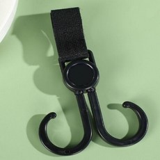 슈에뜨지니 유모차 가방걸이, 1개, 블랙 072780DC