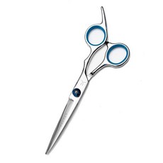 ECLATIS FARRAY 헤어 커팅 가위 - 일본 스테인리스 스틸 전문가용 16.5cm6.5인치 면도기 엣지 이발소 가위 남성 여성 및 아동용 살롱 가정용 인체 공학적, 실버