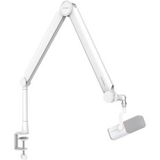 마이크 붐암 스탠드 거치대 붐대 IXTECH 붐 암 블루용 화이트 예티 슈어 SM7b 하이퍼엑스 쿼드캐스트 로드 게임 팟캐스트 스트리밍 캡틴 모델, MI03 VALIANT_2 White, 2 화이트, 2 White