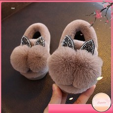 【可開票】-兒童棉拖鞋冬室內可愛寶寶家用小孩家居防滑包跟拖鞋外穿