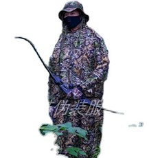 兒童迷彩吉利服套裝：輕量透氣、隱蔽性佳、耐磨耐用，適用於狩獵、攝影等戶外活動