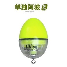透明外掛電子阿波浮漂 磯釣遠投夜光魚漂 海釣漁具 外掛式設計 浮力穩定清晰, 綠色單獨阿波（不帶電池）,1號, 1個