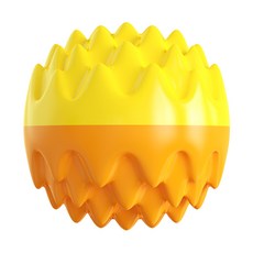 狗狗冰凍牛角包濕糧填充玩具, 發聲磨牙球, 1個