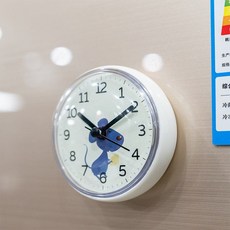 욕실시계 화장실시계 방수 주방 무소음 냉장고 흡착 캐릭터, B. 쥐 7.2cm