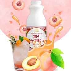 쉘몬 과일 농축액 베이스 1kg 모음전/시럽/원액/에이드, 1개, 쉘몬 과일 농축액 베이스 그린애플 1kg, 1개