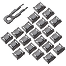 Fort Lee USB 포트락 잠금장치 키1pc 잠금알20pc 블랙(1봉), 레드(120RD)