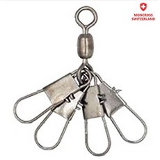 몽크로스 문어도래 문어채비 부채도래 인터락, 1개, 6개입