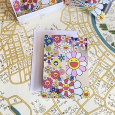 村上隆復刻大張花花聖誕卡 - 小巴趴趴造現貨正版節日卡片, 1個, 花花聖誕卡（現貨）