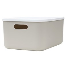 가규 라운드 리빙박스 M, 그레이, 1개