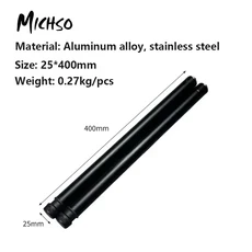 미치소 블랙 텔레스코픽 테이블 다리 야외 캠핑 IGT 스테인리스 스틸 휴대용 이동식 주방 액세서리, 01 40cm black fixed leg