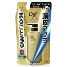 ROHTO 樂敦 DeOu 男仕頭皮洗淨洗髮精 補充包, 1個, 320ml