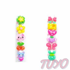 투요 캐릭터 아동 반지 100P 아동반지 유아장난감 어린이반지