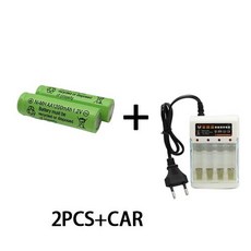Ni-MH 충전식 배터리 리모컨 장난감 자동차 마이크 충전기 포함 AA1.2 V 3800mAh, 1)1.2V용, 2PCS-CAR