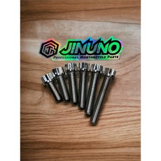 桀諾 JINUNO 白鐵造型螺絲 M8 1.25, 桀諾造型白鐵螺絲M8 1.25全牙,20mm長, 1個