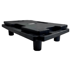 MIT 組合式塑膠棧板/墊高板, 黑色, 1個