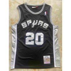 NBA 샌안토니오 스퍼스 20번 마누 지노빌리 유니폼 농구 상의