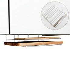 2단 올스텐 도마 거치대 도마꽂이 받침대 싱크대 걸이, 1개, 스텐_도마 2단 거치대