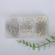 진주핀 실크핀 구슬핀 코사지 시침 부케 핀 100개입, 시침핀 100개입, 1개