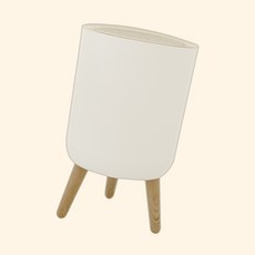 (수담스토어) 10L종량제봉투용 쓰레기통 누르는 7L 원형휴지통 22 36.3cm