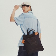 와키윌리 x Lee 데님 토트백 블랙 235994, 와키윌리 F