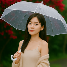 메이크문구 투명우산 소 1개입, 투명, 1개